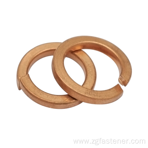 DIN127 Copper/Brass M4 M5 M6 M7 Tin Plated Single Coil Spring Lock Washers